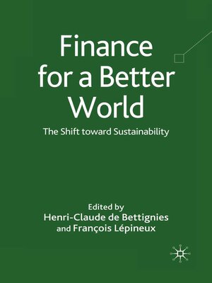 cover image of Finance for a Better World